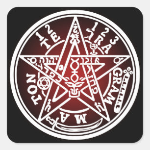 TETRAGRAMMATON 01 SQUARE STICKER