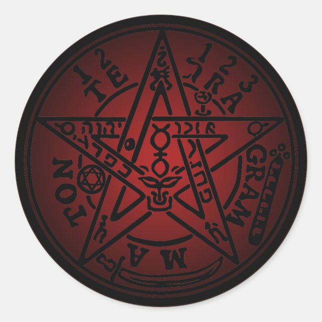 TETRAGRAMMATON 02 CLASSIC ROUND STICKER (Front)