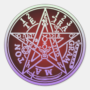 TETRAGRAMMATON 03 CLASSIC ROUND STICKER