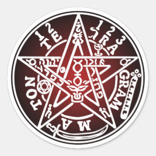 TETRAGRAMMATONE 01 CLASSIC ROUND STICKER