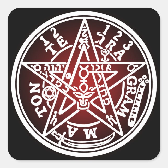 TETRAGRAMMATONE 01 SQUARE STICKER (Front)