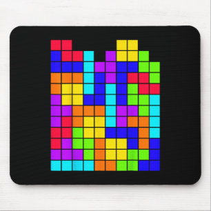 Tetrominoes Block Puzzle Video Game Math Teacher G Mouse Pad