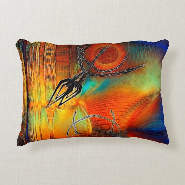 Tetrus Abstract Decorative Cushion (Front)