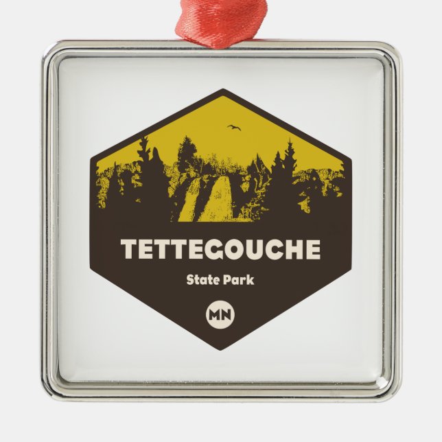 Tettegouche State Park, Minnesota Metal Tree Decoration (Front)