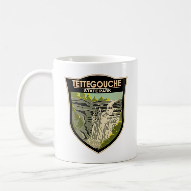 Tettegouche State Park Minnesota Vintage Coffee Mug (Left)