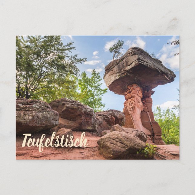 Teufelstisch Hinterweidenthal Pfalz Germany gift Holiday Postcard (Front)