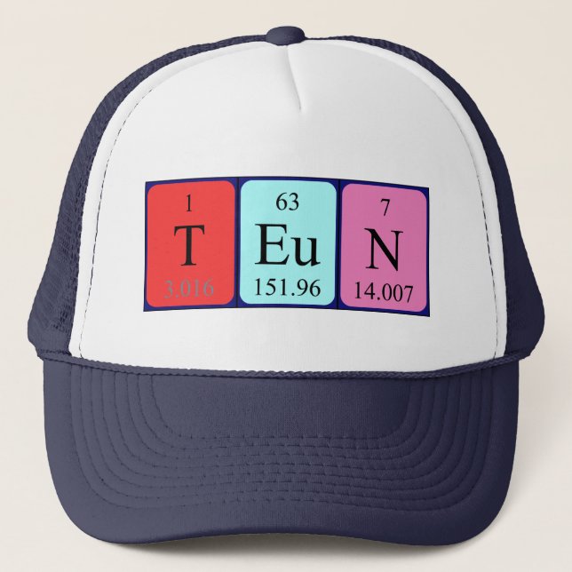 Teun periodic table name hat (Front)