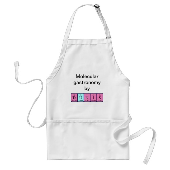 Teunis periodic table name apron (Front)