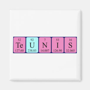 Teunis periodic table name magnet