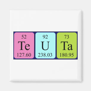 Teuta periodic table name magnet