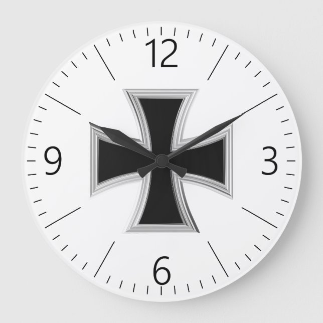 Teutonic cross large clock (Front)