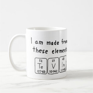 Tevin periodic table name mug