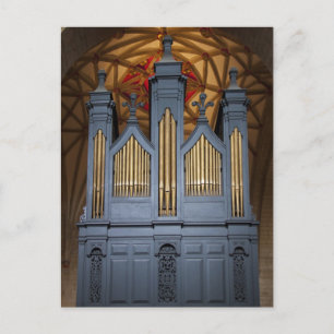Tewkesbury Abbey organ,  UK postcard