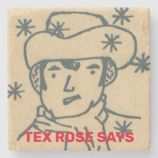 TEX ROSE MARBLE STONE COASTER