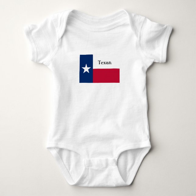Texan baby body suit sleeper bodysuit (Front)