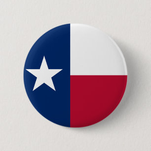 Texan flag 6 cm round badge