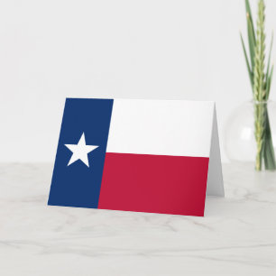 Texan Flag, Flag of Texas Card