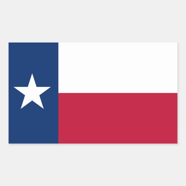 Texan Flag, Flag of Texas Rectangular Sticker (Front)
