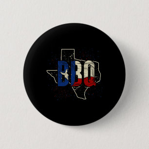 Texan Flag Proud American Gift Bbq Texas 6 Cm Round Badge