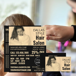 Texan Girl, Hair Stylist, Hair Salon Advertising Flyer