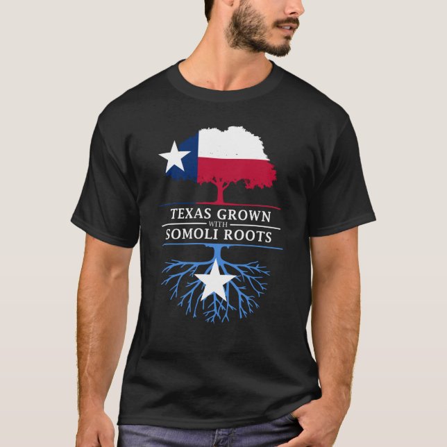 Texan Grown with Somali Roots T-Shirt (Front)