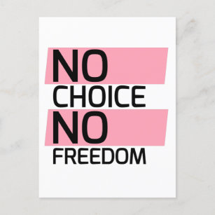 Texan Pro Choice Protesting Banner Postcard