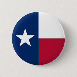 Texan State Flag (Texas) 6 Cm Round Badge