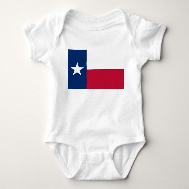 Texan State Flag (Texas) Baby Bodysuit (Front)