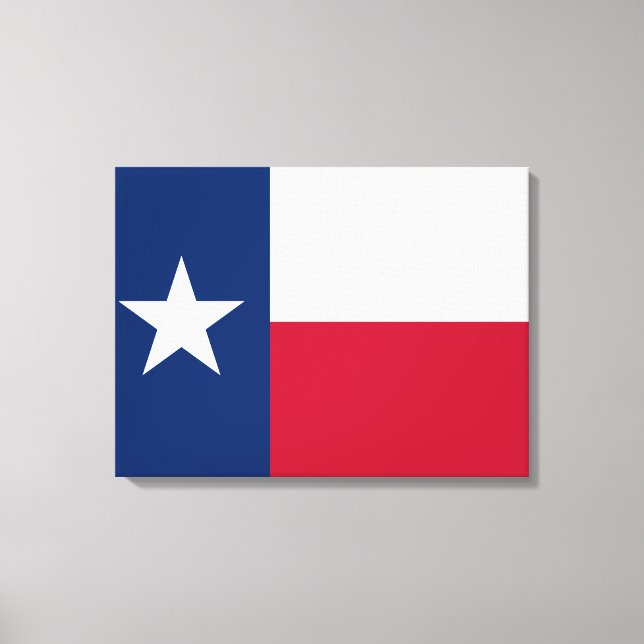 Texan State Flag (Texas) Canvas Print (Front)