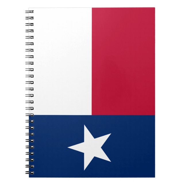 Texan State Flag (Texas) Notebook (Front)