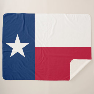 Texan State Flag (Texas) Sherpa Blanket