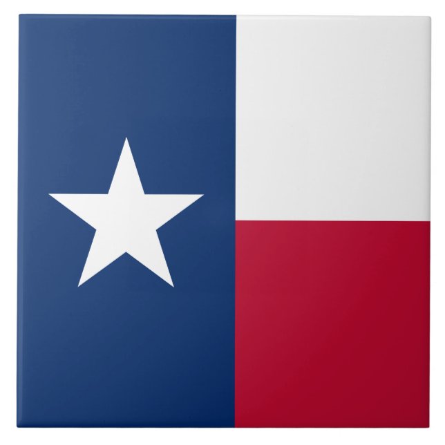 Texan State Flag (Texas) Tile (Front)