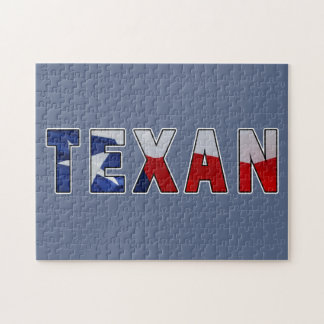 Texan Waving Flag Jigsaw Puzzle