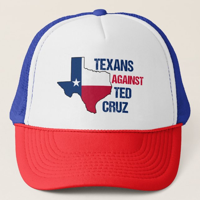 Texans Against Ted Cruz 2024 Election Trucker Hat (Front)