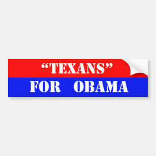 Texans for obama bumper sticker
