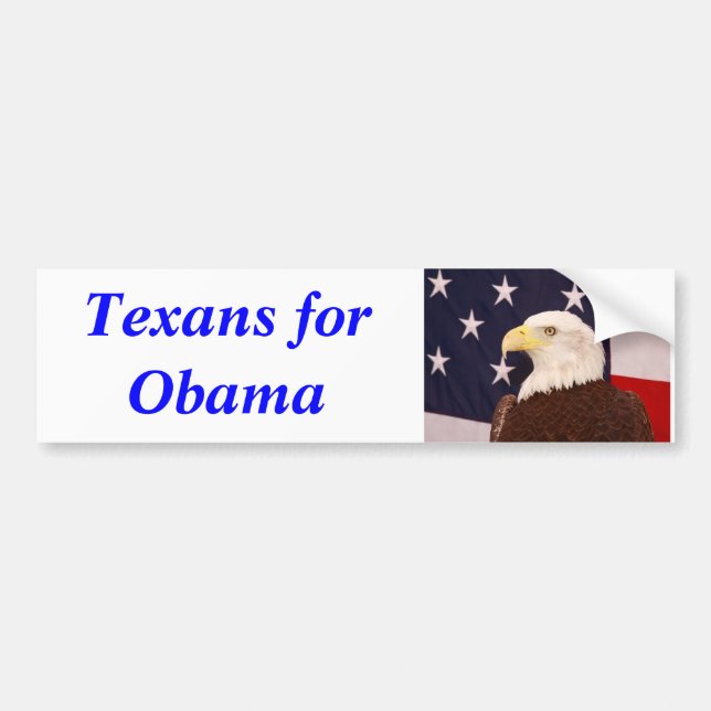 Texans for Obama Bumper Sticker 2012 (Front)