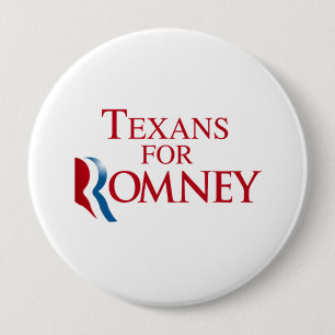 TEXANS FOR ROMNEY.png 10 Cm Round Badge