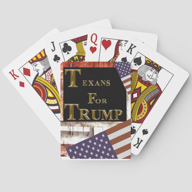 TEXANS FOR TRUMP PLAYING CARDS (Back)