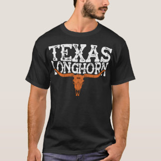 Texas 1845 Vintage Longhorn Cowboy And Rodeo Fan T-Shirt