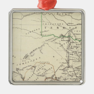 Texas 2 metal tree decoration