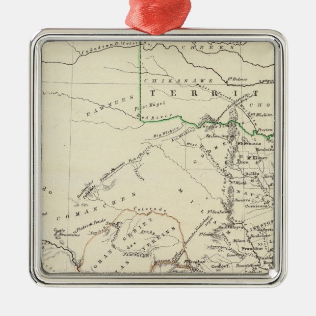 Texas 2 metal tree decoration (Front)