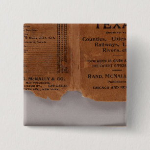 Texas 5 15 cm square badge