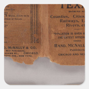 Texas 5 square sticker