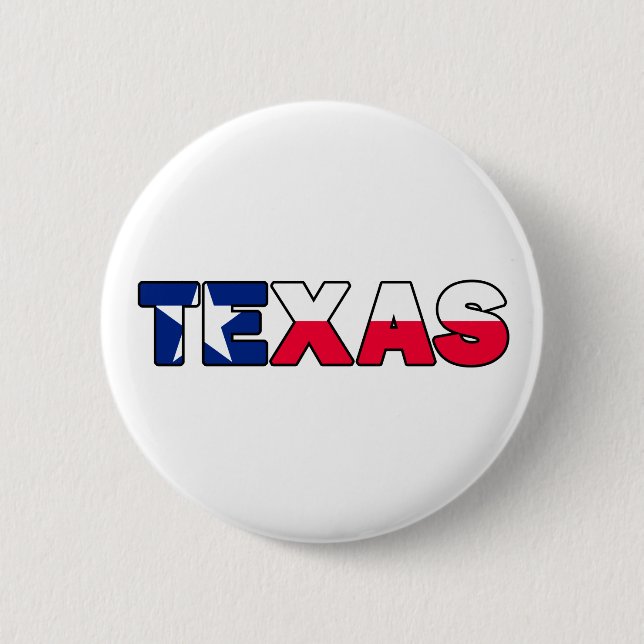 Texas 6 Cm Round Badge (Front)