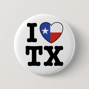 Texas 6 Cm Round Badge