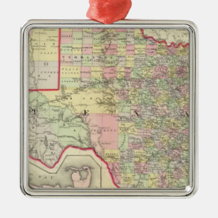 Texas 7 metal tree decoration