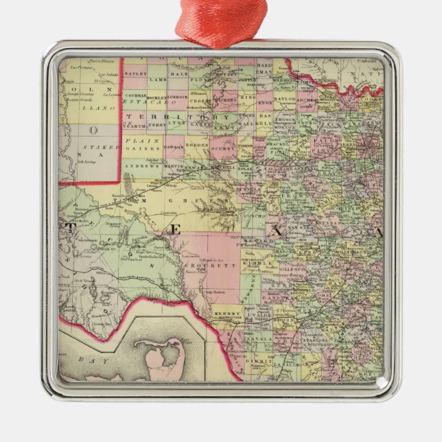 Texas 7 metal tree decoration (Front)