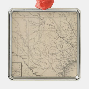 Texas 8 metal tree decoration