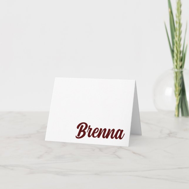 Texas A&M Aggies Gig 'em! Personalised Card (Front)