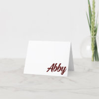 Texas A&M Aggies Gig 'em! Personalised Card
